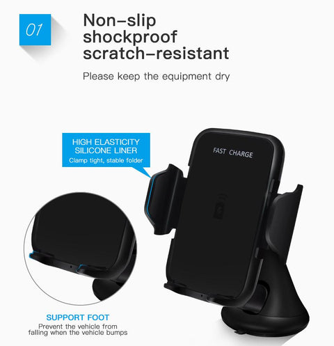  4K Wireless Charger Fast Car Phone Holder - Zee Gadgets - Neurowave Gadgets, Best, Latest Gadgets. 