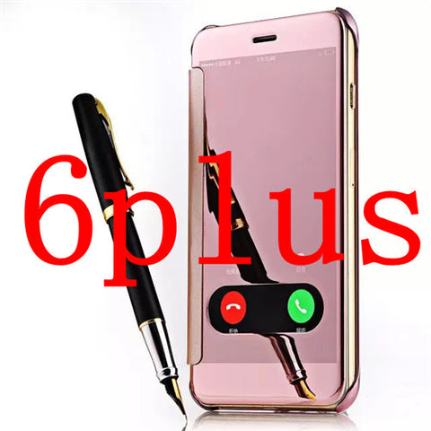  iPhone 6/6S/6+ Mirror Case with Leather Back - Zee Gadgets - Neurowave Gadgets, Best, Latest Gadgets. 