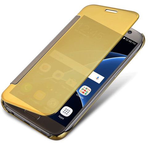 Samsung Galaxy S5/S6/S7/S8 Edge Smart View Leather Case - Zee Gadgets - Neurowave Gadgets, Best, Latest Gadgets. 