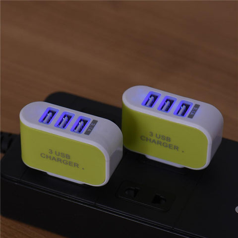  3 Ports USB Wall Charger - Zee Gadgets - Neurowave Gadgets, Best, Latest Gadgets. 