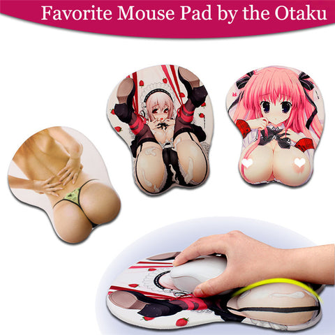 3D Soft Sexy Mouse Pad - Zee Gadgets - Neurowave Gadgets, Best, Latest Gadgets. 