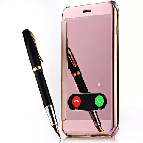 iPhone 6/6S/6+ Mirror Case with Leather Back - Zee Gadgets - Neurowave Gadgets, Best, Latest Gadgets. 